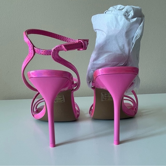 SALE 🩷 NWT PINK METALLIC HEELS | BARBIECORE | BARBIE - Picture 9 of 11